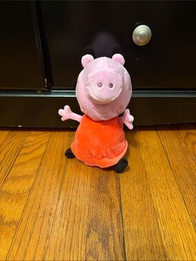Peppa Pig Plush by Peppa Pig - Pink Body with Red Dress
